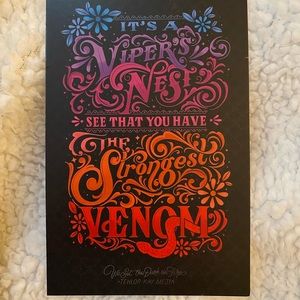 Fairyloot We Set The Dark On Fire Tehlor Kay Mejia Print postcard/print.